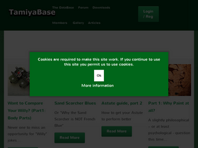 'tamiyabase.com' screenshot
