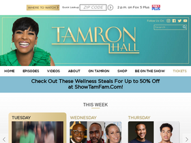 'tamronhallshow.com' screenshot