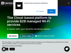 'tanaza.com' screenshot