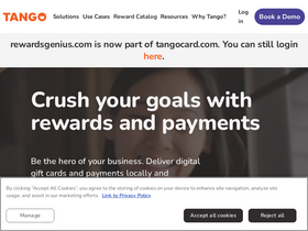 'tangocard.com' screenshot