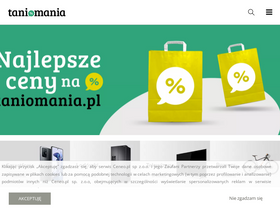 'taniomania.pl' screenshot