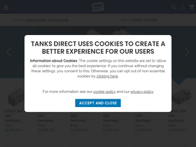 'tanks-direct.co.uk' screenshot