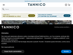 'tannico.it' screenshot