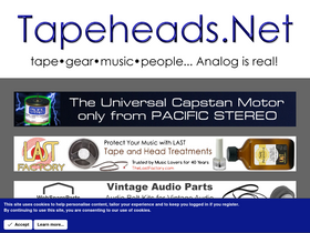 'tapeheads.net' screenshot
