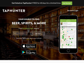 'taphunter.com' screenshot