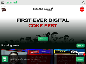 'tapmad.com' screenshot