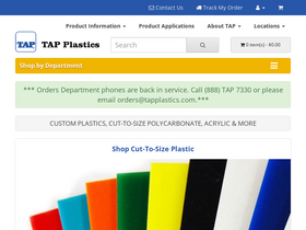 'tapplastics.com' screenshot