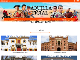 'taquillaoficial.com' screenshot
