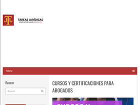 'tareasjuridicas.com' screenshot