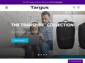 'targus.com' screenshot
