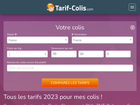 'tarif-colis.com' screenshot