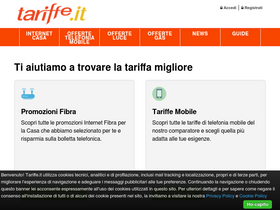 'tariffe.it' screenshot
