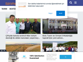 'tarimdanhaber.com' screenshot