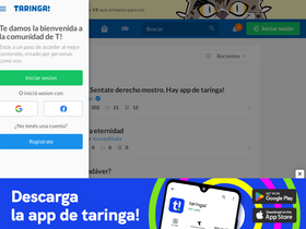 'taringa.net' screenshot
