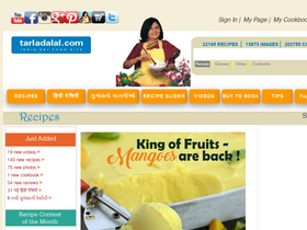 'tarladalal.com' screenshot