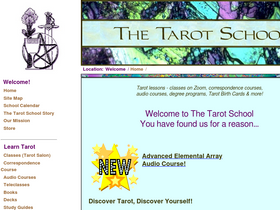 'tarotschool.com' screenshot