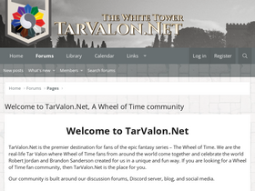 'tarvalon.net' screenshot