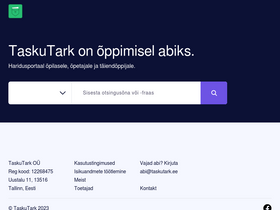 'taskutark.ee' screenshot