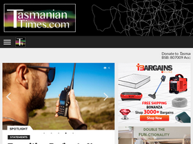 'tasmaniantimes.com' screenshot