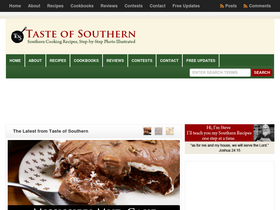 'tasteofsouthern.com' screenshot