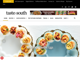 'tasteofthesouthmagazine.com' screenshot