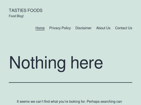 'tastiesfoods.com' screenshot