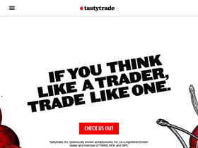 'tastytrade.com' screenshot