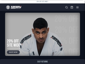 'tatamifightwear.com' screenshot
