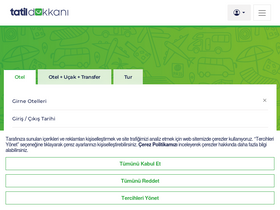 'tatildukkani.com' screenshot