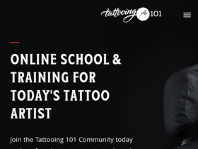 'tattooing101.com' screenshot
