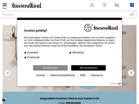 'tausendkind.de' screenshot