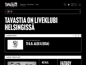 'tavastiaklubi.fi' screenshot