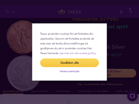 'tavex.se' screenshot