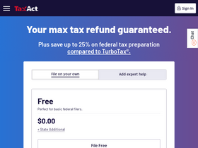 'taxact.com' screenshot