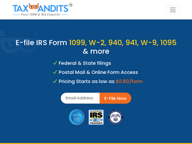 'taxbandits.com' screenshot