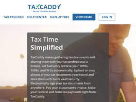 'taxcaddy.com' screenshot