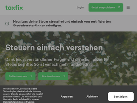 'taxfix.de' screenshot