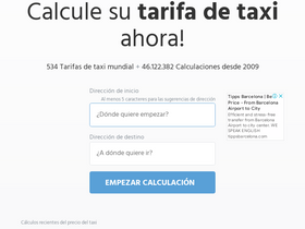'taxi-calculador.es' screenshot