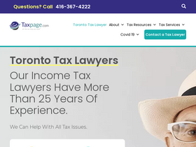 'taxpage.com' screenshot