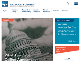 'taxpolicycenter.org' screenshot