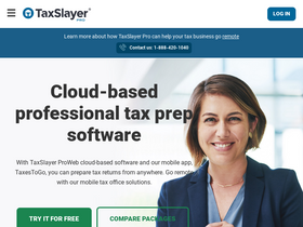 'taxslayerpro.com' screenshot