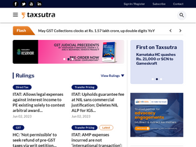 'taxsutra.com' screenshot