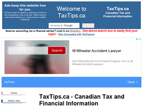 'taxtips.ca' screenshot