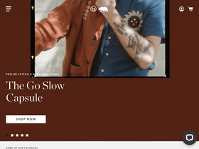 'taylorstitch.com' screenshot