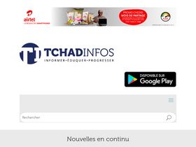 'tchadinfos.com' screenshot