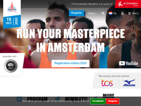 'tcsamsterdammarathon.eu' screenshot