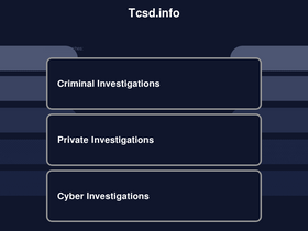 'tcsd.info' screenshot