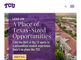 'tcu.edu' screenshot