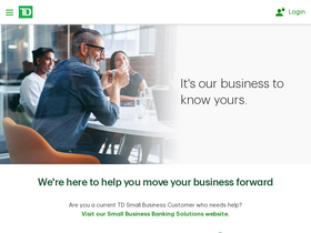 'tdcommercialbanking.com' screenshot