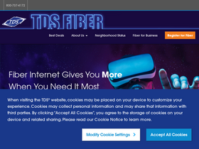 'tdsfiber.com' screenshot